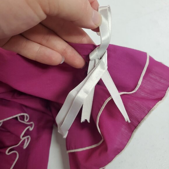 Vtg Call It Fancy Womens 1970s Square Dancing Dress Size 10 Western Pink Ruffle - Picture 9 of 12